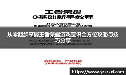 从零起步掌握王者荣耀游戏意识全方位攻略与技巧分享